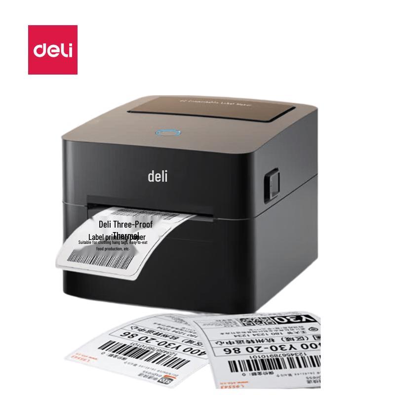 Deli DL-888F(NEW) Высокоскоростной термопринтер этикеток, штекер CN (адаптер в комплекте)