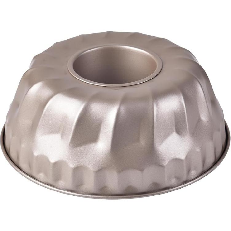 Round Cake Pan, Nonstick 6-Inch with Removable Loose Bottom Chiffon Bakeware (Champagne Gold)