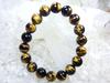 Good Eye Natural Stone Bracelet for Purifying Money Success Protection from Leaf Stone Luck [Large Tiger's Stone] [Power Men] [Pebble Quartz] <Career