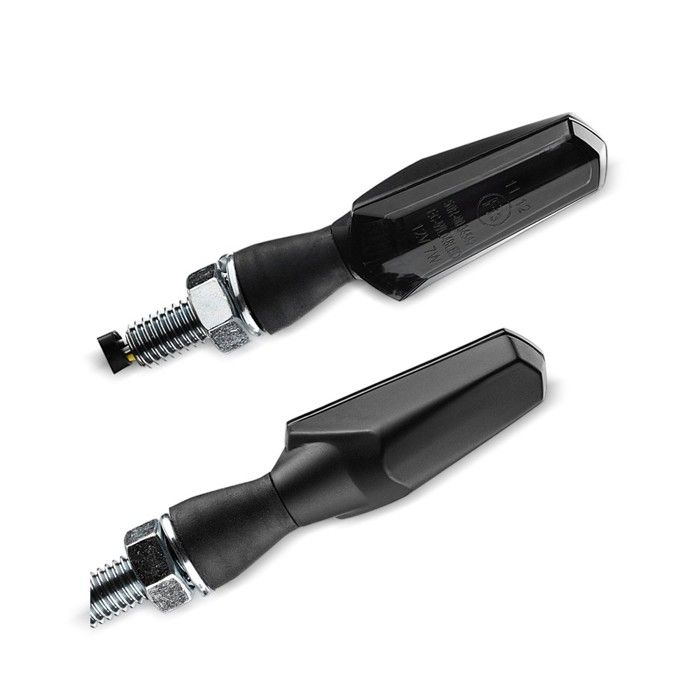 LED Motorcycle Turn Signals Lumitecs TX15 2 Pieces Tinted Black