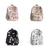 Wide Straps Cartoon Animal Daypack Nylon Large Capacity School Bag Fashion Capybara Backpack  Daily