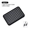 2.5-inch Type-C 3.1 SSD/HDD Enclosure, Black Plastic