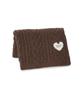 Gelato Pique Valentine Heart Aran Blanket PWGG251693BRWF