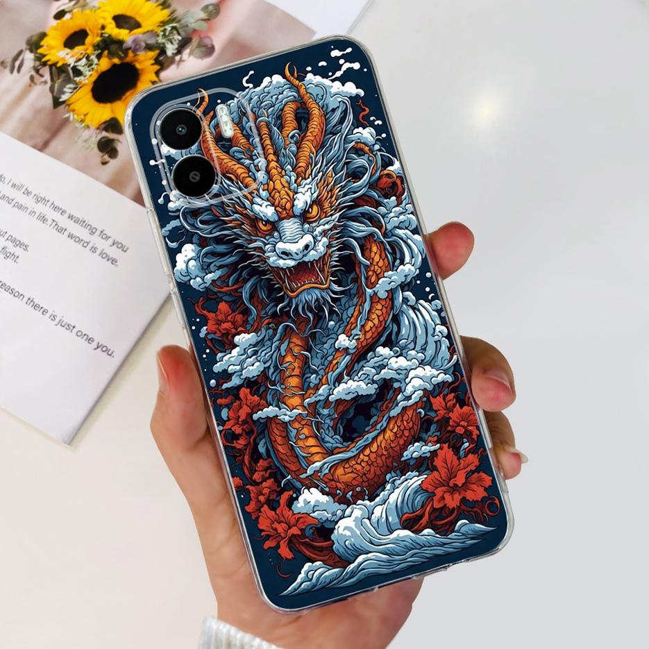 For Xiaomi Redmi A2 Case Redmi A2+ Luxury Painted Cover Clear Silicone Soft TPU Phone Case For Xiaomi Redmi A2 Plus RedmiA2 Bags