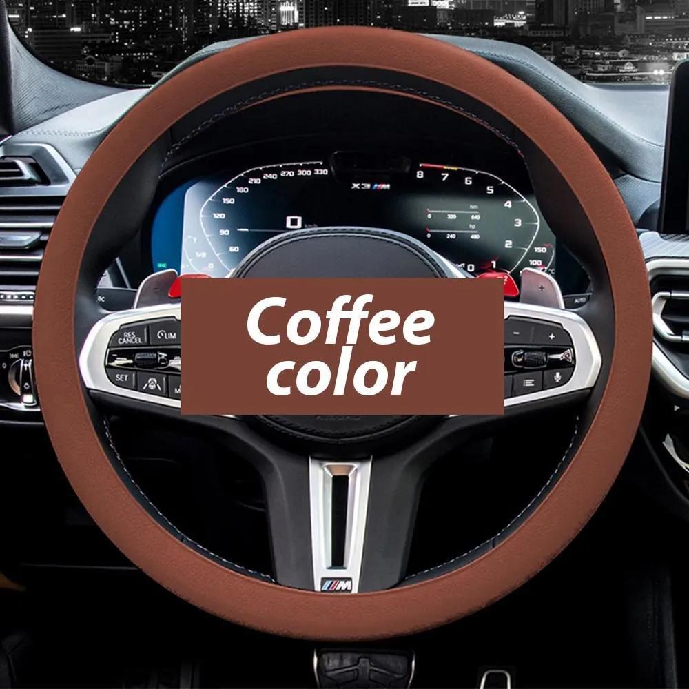 Uniwersalny Samochodowy Silikonowy Pokrowiec na Kierownicę Elastyczny Antypoślizgowy Miękki Wielokolorowy Dekoracja Samochodowa Wewnętrzne Pokrowce Akcesoria