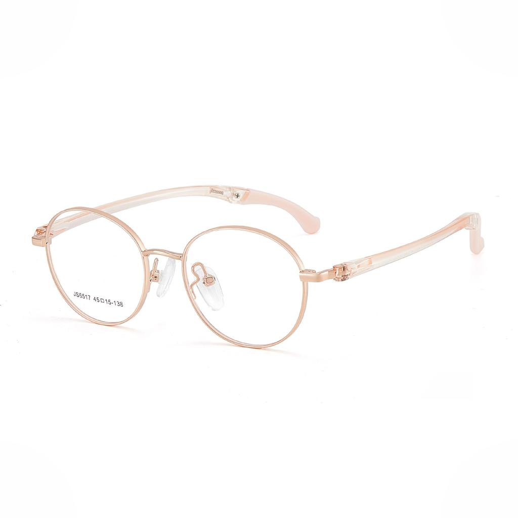 New Kids Anti-slip Ear Hook Sports Glasses Frame Silicone Nose Pads Boys Girls Comfortable Optical Prescription Glasses JS6517