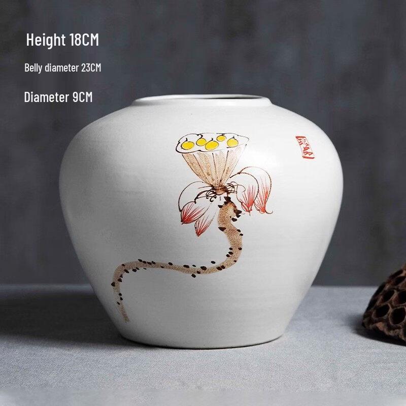 Керамический набор ваз с ручной росписью «Лотос»