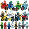61015 Phantom Motorcycle Series 8 Minifigures With Weapons Building Block Toys 61082