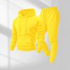 Hot-selling autumn and winter men's solid color hoodie sweater set casual leggings men's printable logo