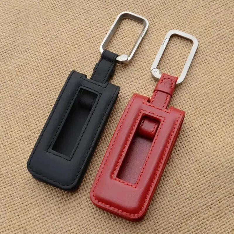 Innenraumverkleidungen Neue Mode Leder Fernbedienung Auto Schlüsselanhänger Schale Hülle Abdeckung Für Porsche Cayenne Panamera 911 Macan Taycan Original