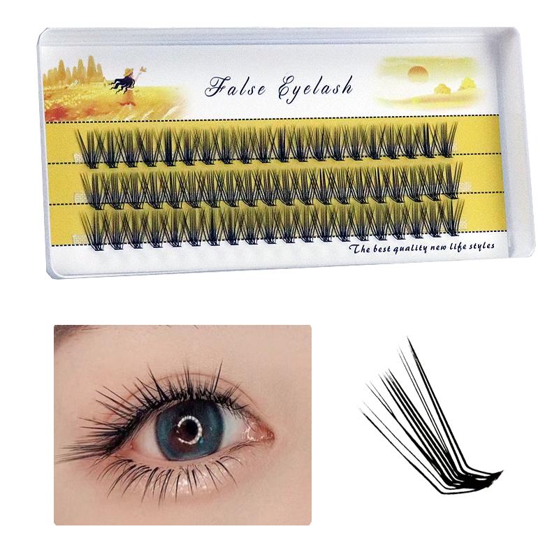 New 20D L Curl Eyelash Cluster Russia 3D Natural Individual False Eyelashes 1 Box/60 Bunches Mink Lashes Extension Makeup Tools