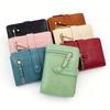 Billeteras para Mujer Cartera Billetera Pequeña Monedero Corta con Cremallera y Broche Cartera de Moda Femenina de Cuero Bolso para Dinero