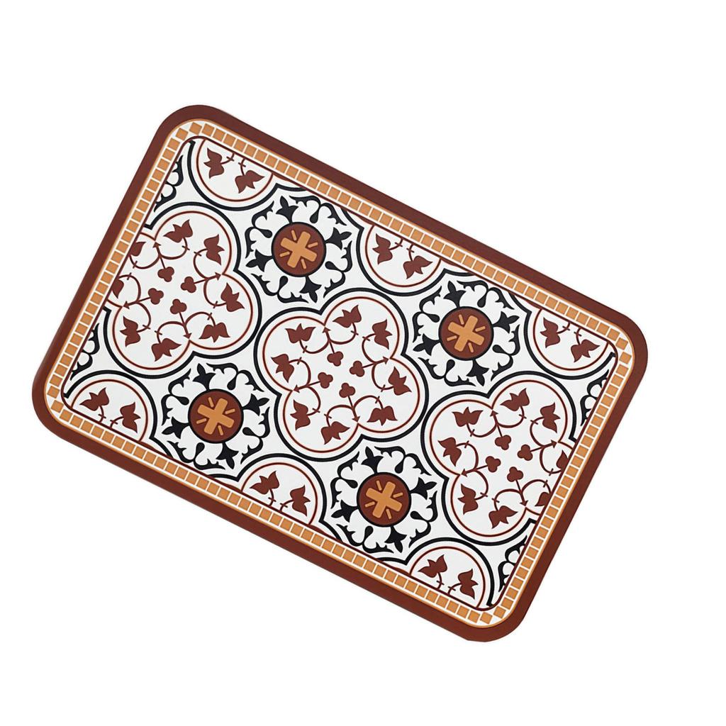 Heat Insulation Table Mat PVC Double Sided Texture Placemat for Hotel Restaurant Kitchen Type2