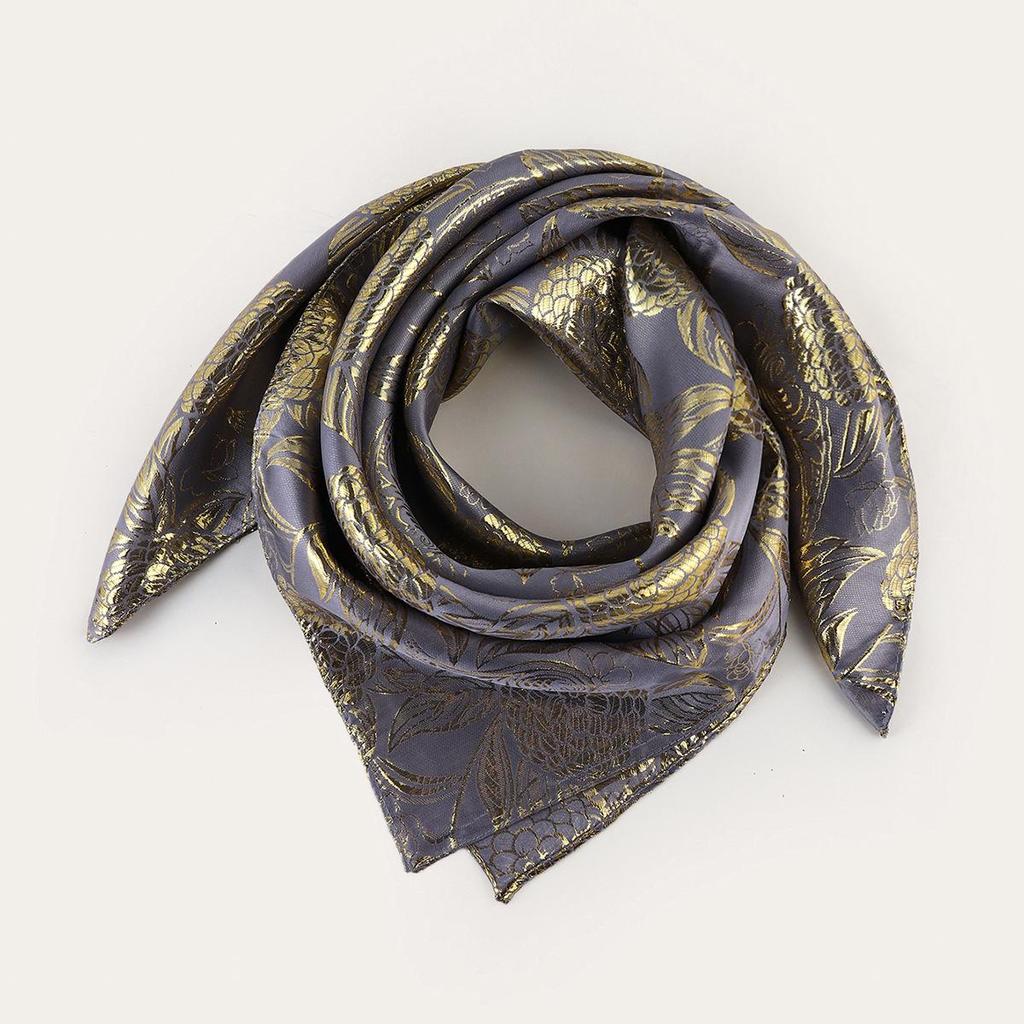 Women's Ethnic Style Silk Jacquard Square Headscarf and Shawl
