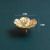 1pcs Pure Brass Handle Drawer Flower Knobs and Handles Single Hole for Dresser Wardrobe Cabinet TV Cabinet Wine Cabinet Knobs