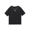SS22 Drop Shoulder Sleeve T Shirt Women's Black DO5021-010