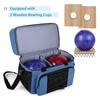 Bowling Ball Carry Bag Bowling Ball Bag with Padded Holder Portable 2 Balls Storage Bag Adjustable Shoulder Strap Large Capacity