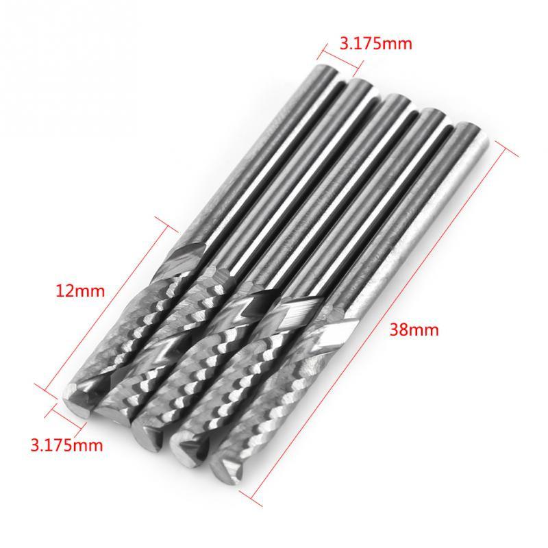 Tungsten Carbide End Mill Set Single Flute End Mill 10pcs for PVC Density Board for Acrylic Wood Tungsten Carbide End Mill Set Single Flute End Mill 10pcs for PVC Density Board for Acrylic Wood
