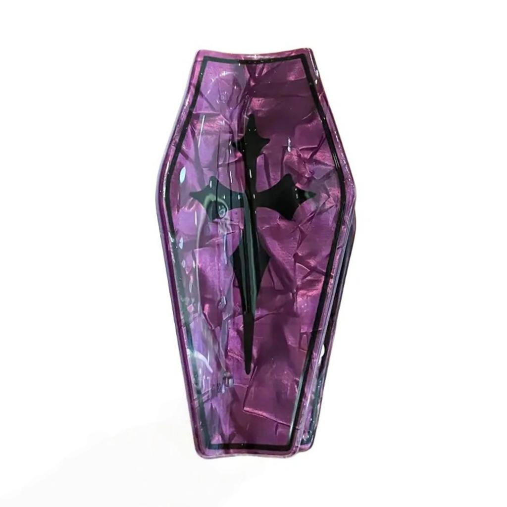 Halloween Funny Print Coffin Design Hair Clips for Women Party Accessories