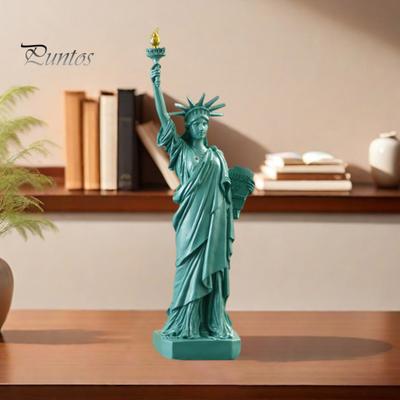 Desktop Statue of Liberty Resin Liberty Goddess Figurine USA Style Goddess Collection Home Office Decoration Gift for Family Friends