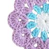Crochet Coaster Coffee and Tea Flower Shape Round Woven Funny Gift Non Slip Decoration Cup