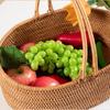 Hand-Woven Rattan Storage Basket