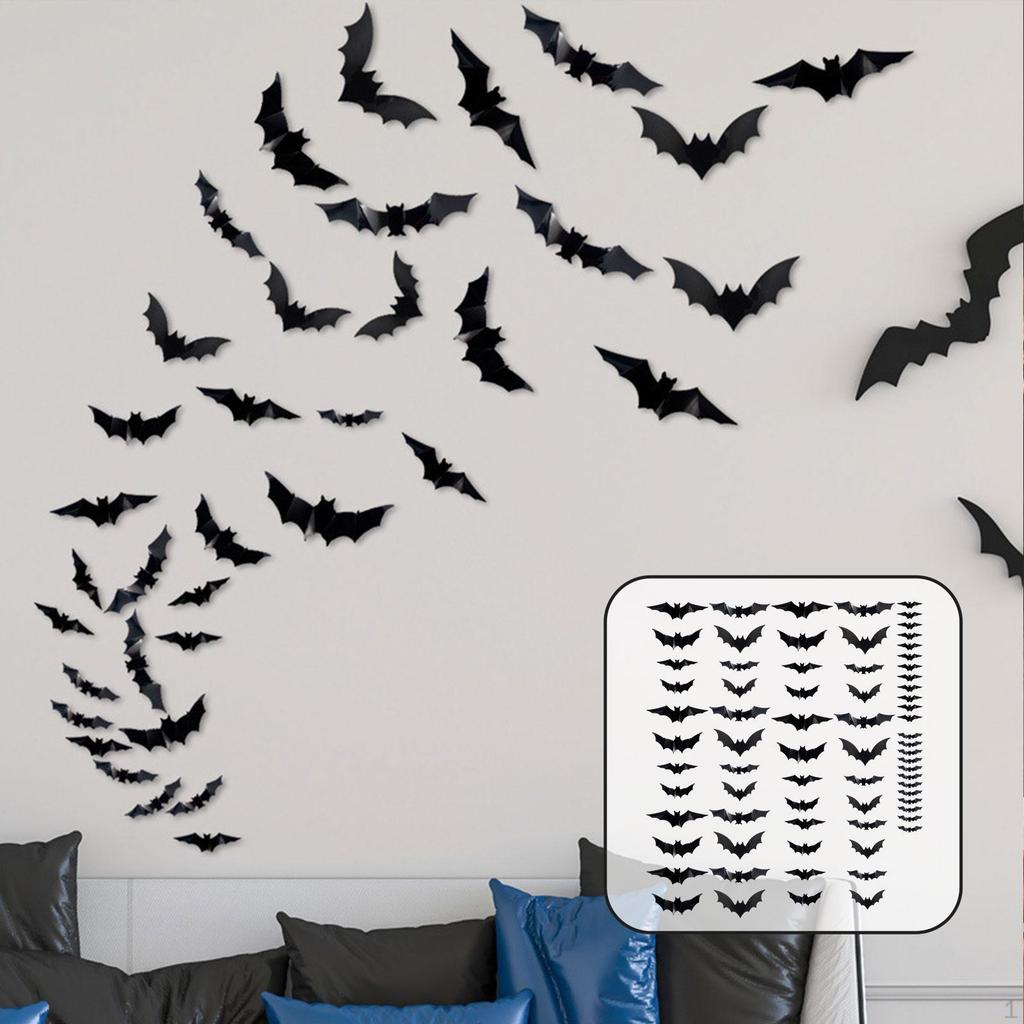 Wall Decor, Party Supplies, Halloween Decoration, DIY Scary Decorative Stickers,