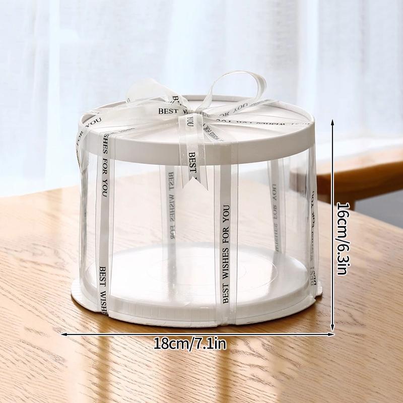 Transparent Cake Box Clear Gift Packaging Boxes Birthday Party Cake Packing Candy Storage Containers  Anniversary Party Decor