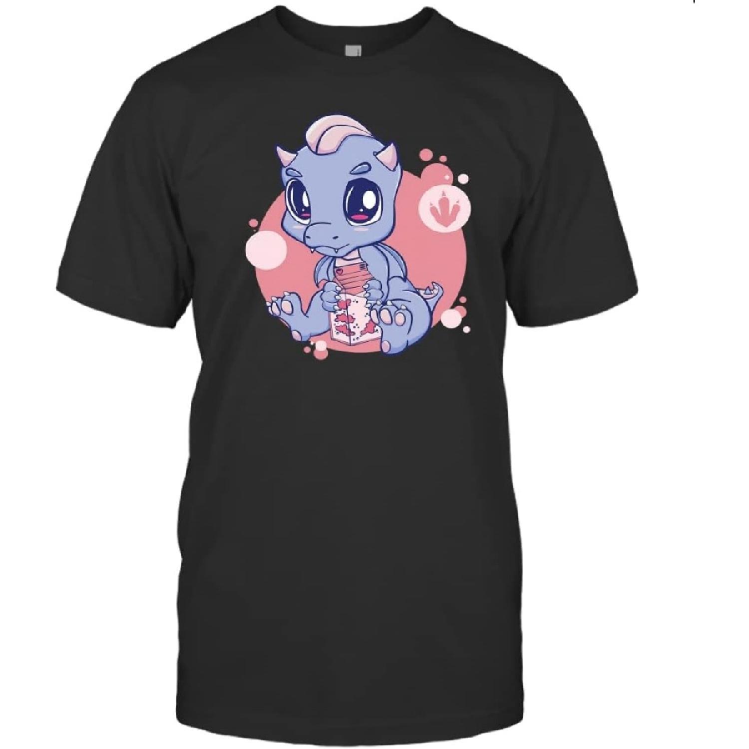 Strawberry Milk Kawaii Japanese Anime Dragon Cute Ryu Tatsu XXXXXL разноцветный