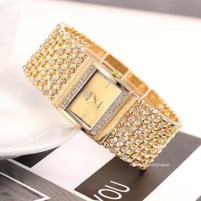 Ceas de Damă Pătrat cu Cuarț Ceasuri de Lux cu Diamante pentru Femei Ceas de Mână cu Cristal Elegant cu Brățară Zegarek Damski
