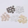 200 Pcs/Saco 7mm 9mm Flor Contas Tampas de Extremidade Contas de Ouro Tampas para Fazer Jóias Pulseira DIY Brincos Acessórios Descobertas