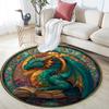 Dragon Round Area Rug,Carpet Rug for Living Room Bedroom Sofa Playroom Decor,Non-slip Floor Mat