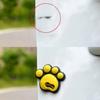 Cartoon car stickers dog footprints decorative anti-collision stickers foot type anti-collision silicone footprint car stickers