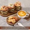 Japanese Acacia Wood Tray: Rectangular Plate, Fruit/Snack Dish, Oval Breadboard, Teacup Saucer