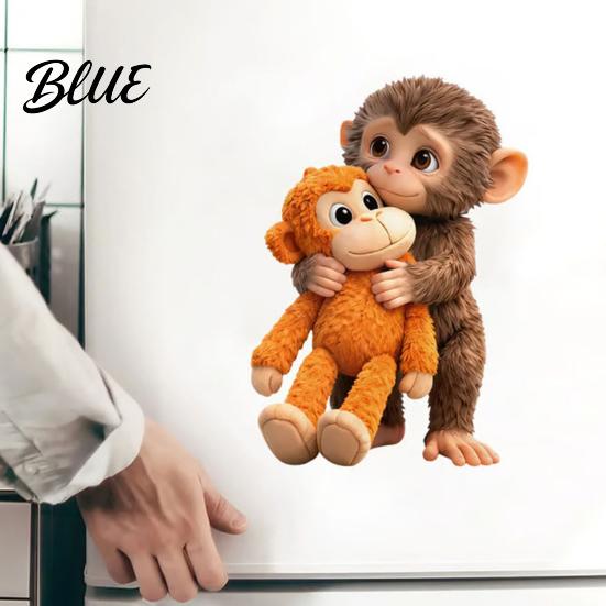 Colorful Car Decals 1 Sheet Sticker Monkey Punch Window Decal Waterproof DIY Scratch Resistant Laptop Water Bottle Phone Case Travel Auto
