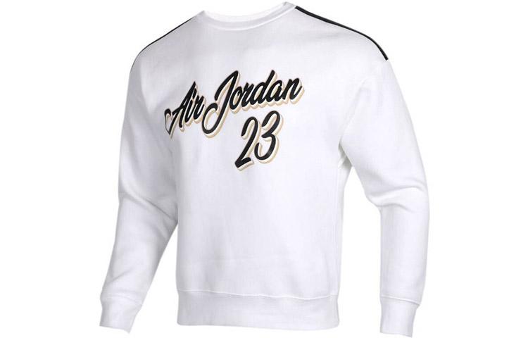Мужские толстовки Jordan Air с круглым вырезом, умеренно свободные, CT6283-100 L