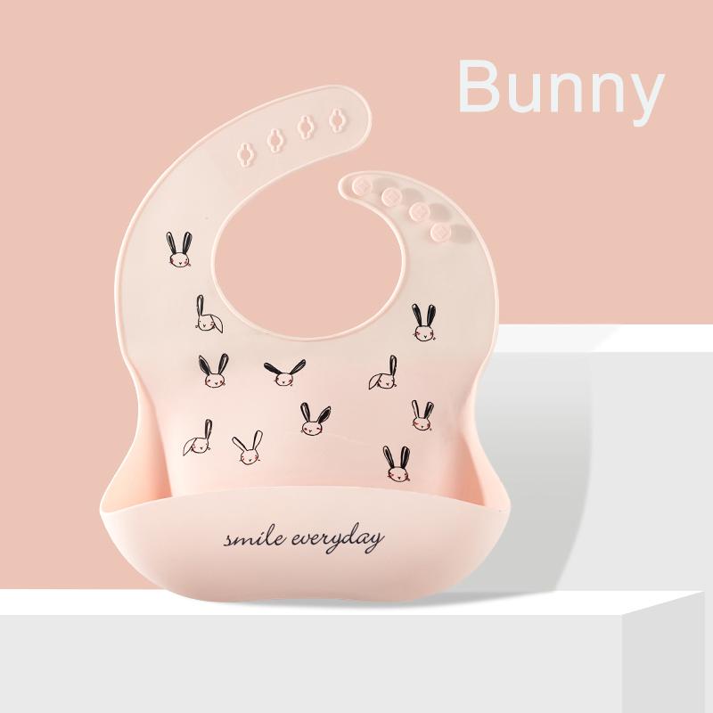 Babero de silicona para bebé, Baberos impermeables con forma de plátano para Saliva, delantales comestibles suaves para alimentación de recién nacidos con dibujos animados, bufanda para eructar ajustable para bebé