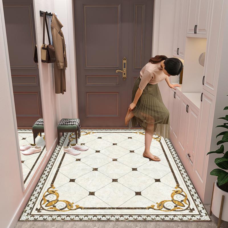 New Chinese Style Marble Entrance Door Mat Dirt Resistant Door Mats Anti Slip Foot Mats for Household Use