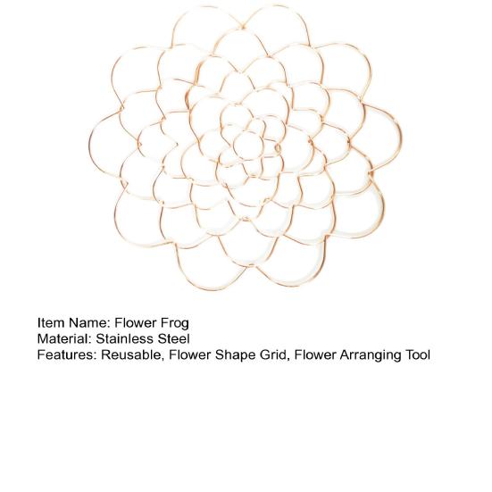 6'' Diameter Flower Frog Floral Grid Flower Cuttings Holder Stainless Steel Wire