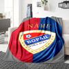 Custom Name German Flag Crest blanket for Couch & Bed, Plush Cozy Fuzzy Blanket Super Soft & Warm Blankets for Fall and Winter. 0908221
