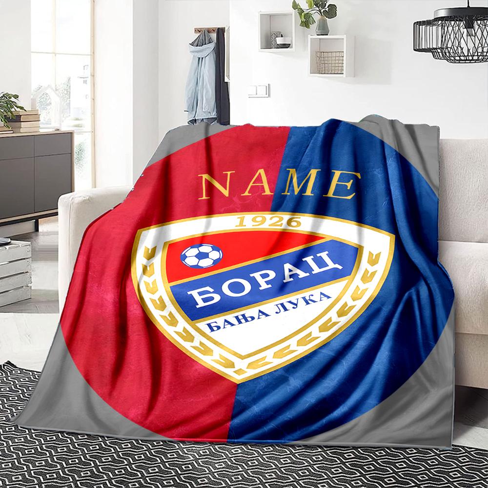 Custom Name German Flag Crest blanket for Couch & Bed, Plush Cozy Fuzzy Blanket Super Soft & Warm Blankets for Fall and Winter. 0908221