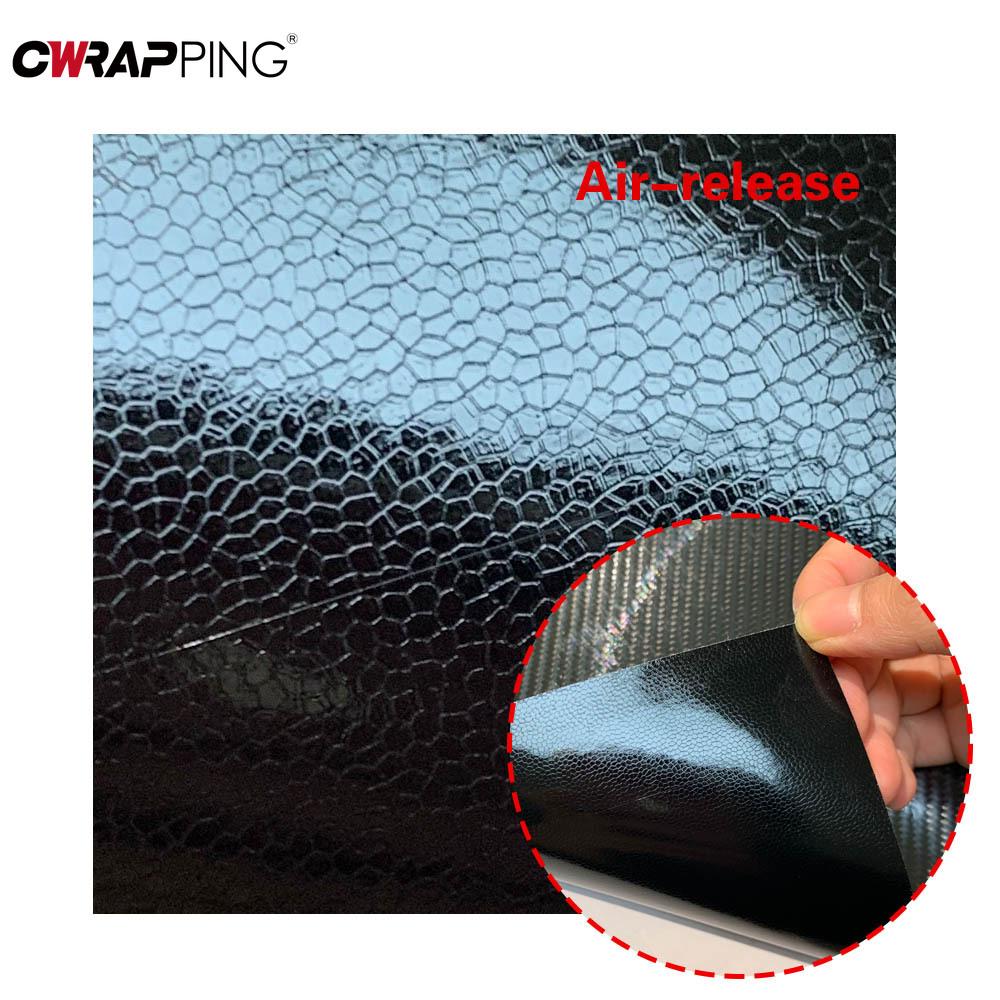 6D Carbon Fiber Vinyl Car Wrap Air-release Technology Self-adhesive for Car Accessory Customized Stickers Personalized Custom