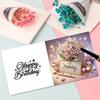 6PCS DIY Diamond Painting Greeting Card Set Birthday Pattern Diamond Art Handmade Cards for Birthdays Thanksgiving and Holidays
