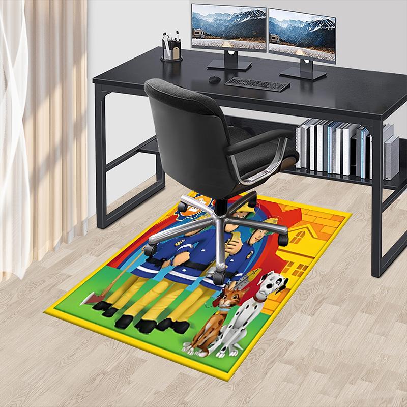 1pc Fireman Sams Seasonal Adventures Carpet for Playroom Bedroom Living Room Sofa Home Decor,kids Game Area Rug Non-slip Floor Mat Y72896