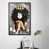 Africa Queen Schwarzes Mädchen Frau Nordische Poster Und Drucke Wandkunst Leinwandmalerei Druck Wandbilder Für Wohnzimmer Club Ohne Rahmen