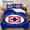 Cruz Azul Pattern Bedding Quilt Set Quilt Cover Pillowcase Home Decoration Birthday Gift (1 * duvet cover + 2 * pillowcase, without core)