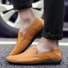 Fashion Men Leather Casual Shoes Luxury Brand 2024 Mens Loafers Dress Shoes Summer Moccasins Italian Breathable Slip On Driving Shoes