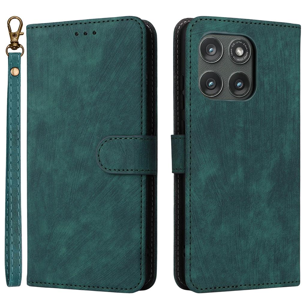 For Motorola Edge (2025) 5G/Edge (Gen 6) Case Wallet RFID Blocking PU Leather Phone Cover Stand with Strap