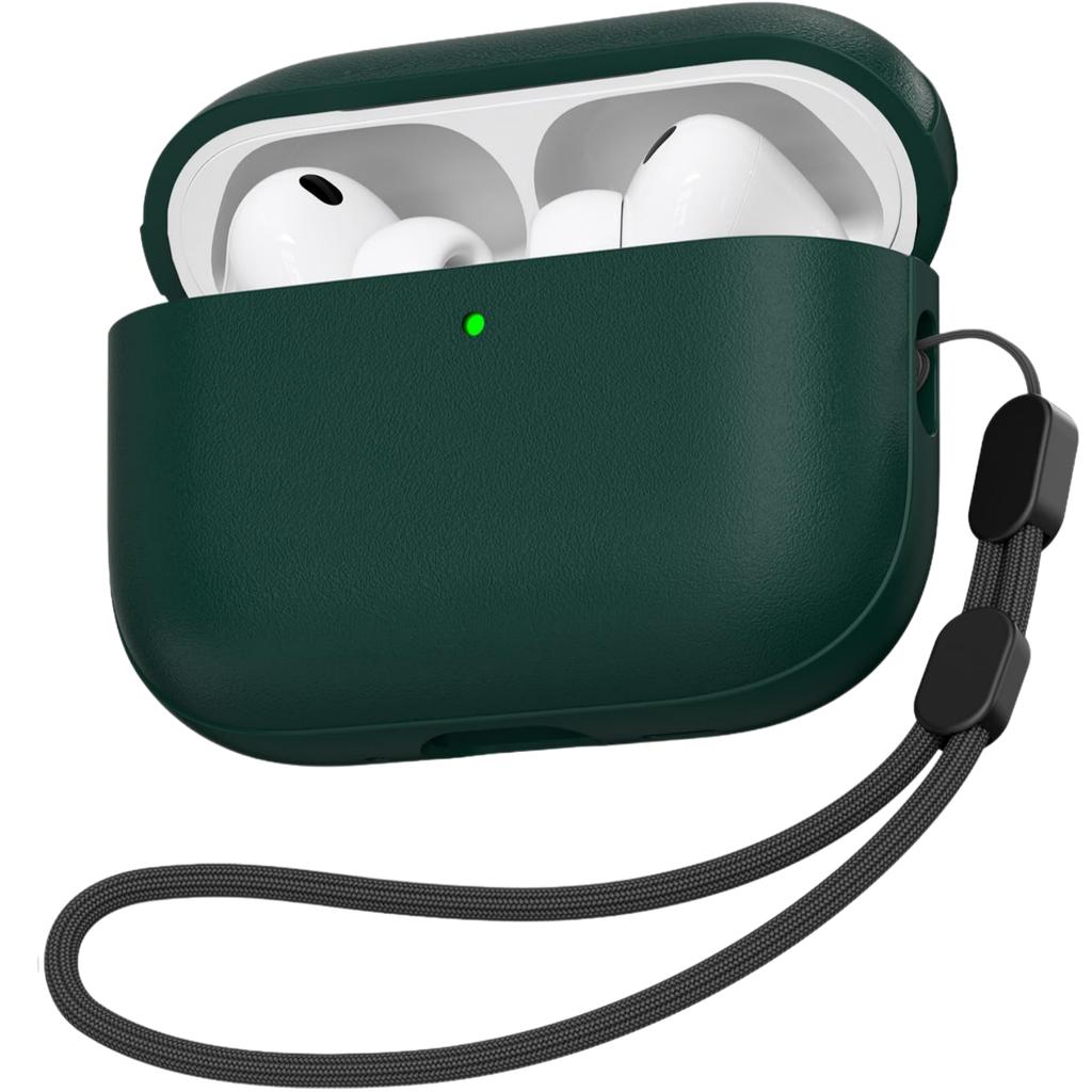 Soft TPU Case for Airpods Pro 3 New Leather Texture Protective Shockproof Case with Lanyard and Cleaning Kit For Airpods Pro 3