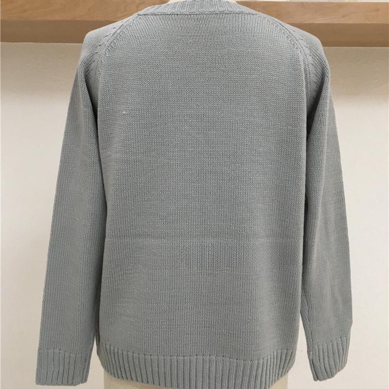 IHUASU Women's Autumn and Winter Loose Pullover O-Neck Knitwear Love Fashion Sweater